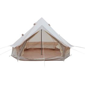9.8FT Oxford Bell Tent for Family Camping Spacious Yurt Tent with Stove Jack, 4 Season Glamping Shelter, Waterproof Oxford Hot Tent for 3-4 People (Option: FT)