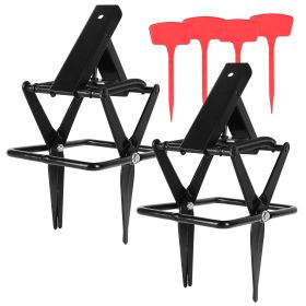 2PCS Easy Setup Mole Scissor Traps Outdoor Reusable Mole Rodent Control Trap Solid Metal Material For Lawn Garden Yard (Option: Black)